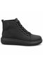 Men's All-Black Lace-Up High-Top Comfortable Casual Sneaker/Sneaker Boot BA0713 - 2