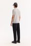 Men's Gray Polo Neck Zippered Rayon Non-Pilling Knitwear Regular Fit T-Shirt A52Y5006 - 4