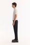 Men's Ecru Polo Neck Zippered Rayon Non-Pilling Striped Knitwear Regular Fit T-Shirt A52Y5010 - 3
