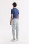 Men's Blue Classic Waist 100% Cotton Vintage Washed Oslo Carrot Fit Jean Trousers A51Y3550 - 4