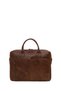Men's Brown Long Strap Leather Briefcase 25Wbd3536Cr - 6