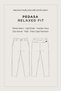 Men's Light Gray Classic Waist Jersey Cotton Carrot Fit Trousers A42Y3061 - 5
