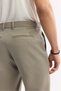 Men's Oil Green Classic Waist Cotton Jersey Carrot Fit Pants A51Y3013 - 4