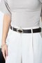 GOLD Women's Buckled Belt with Snake Buckle, Jacket Belt, Dress Belt, Shirt Belt - 5