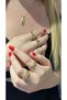 Gold baguette ring - 2