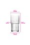Helen Glass Soft Drink Glass Set of 6 400 ml (Large Water/Cocktail/Iced Coffee Glass) - 7
