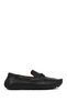 Men's Black Buckled Leather Casual Loafers 26Sfd6022Ft