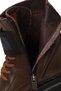 Women's Brown Becky Zippered Thick Soled Leather Boots 021g100554 - 7