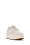 Women's Beige Lace-Up Thick Sole Knitted Sneaker 26Pfd430414 - 8