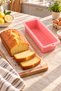 6-Piece Silicone Cake Pan Set: Rose, Bundt, and Baton Tart Pans; Pair of Oven Mitts; Fire-Resistant, Non-Stick, Flexible - 6