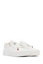 Women's White Lace-Up Thick-Soled Sneaker Af520004Sv - 3