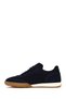 Men's Navy Blue Lace-Up Suede Leather Sneaker Wm710023Ds - 3