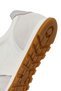 Women's White Lace-Up Leather Sneaker 26Pfd371514 - 8