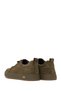 Men's Khaki Lace-Up Nubuck Leather Sneaker Wm680050Dn - 6