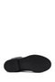 Women's Black Zippered Buckle Leather Boots Wf410014Dv - 5