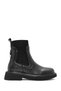 Women's Black Leather Chelsea Boots Wf180009Dv