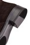 Women's Brown Suede Leather Chelsea Boots 25Wfd510910 - 8