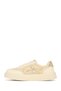 Women's Beige Lace-Up Sneaker 26PFE145314 - 3