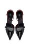 Women's Black Ankle Buckle High Thin Heeled Patent Leather Stiletto, Heeled Shoes 25Afd440316 - 8