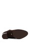 Women's Brown Zippered Thick Heeled Suede Leather Boots 25Wfd163010 - 6