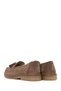 Women's Tan Thick Soled Tasseled Suede Leather Loafer Af450009Ds - 6