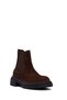 Women's Brown Thick Soled Suede Leather Chelsea Boots 25Wfd153110 - 7