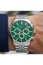 STEEL CASE, STEEL BRACELET, FUNCTIONS, ACTIVE GREEN DIAL, MEN'S WATCH - 2