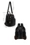 Women's Black Long Strap Backpack Ab200006Sb - 5