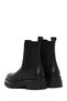 Women's Black Thick-Soled Leather Chelsea Boots Wf190009Dv - 6