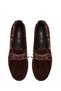 Women's Brown Suede Leather Loafer 26Pfd151110 - 5