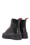 Women's Black Jimmy Zip-Up Leather Combat Boots 026Z100049 - 6