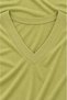V-Neck Combed Cotton T-Shirt - 5
