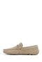 Men's Beige Buckled Suede Leather Loafers 26Sfd632510 - 3