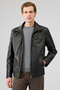 Mateo Men's Black Leather Jacket 24Wge65352H - 7