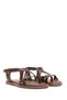 Women's Brown Buckle Leather Bodrum Sandals 26Sfd332318 - 2