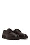 Men's Brown Lace-Up Thick Soled Leather Casual Shoes Wm750031Dv - 2