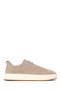Men's Beige Lace-Up Suede Leather Sneaker 26SFD765310