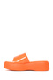 Women's Orange Thick Soled Jelly Slippers 26Sfe4978Pv - 3