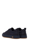 Men's Navy Blue Lace-Up Nubuck Leather Sneaker Wm680050Dn - 6