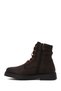Men's Brown Sirico Zip-Up Leather Combat Boots 026M100069 - 3