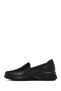 Women's Black Stone Detailed Wedge Heeled Leather Comfort Shoes 25Afd501114 - 3