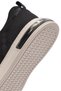 Men's Black Lace-Up Patterned Fabric Sneakers 26SFD69326F - 8