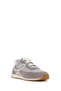 Women's Gray Lace-Up Leather Sneaker 26Pfd220814 - 7