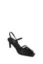 Women's Black Ankle Buckle Thin Heel Sandals 26Sfd44316F - 8