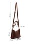 Women's Brown Long Strap Shoulder Bag Ab240003Sv - 5