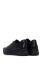 Women's Black Lace-Up Thick-Soled Leather Sneaker Af460006Dv - 5