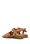 Women's Tan Leather Sandals with Ankle Buckle 26Sfd360918 - 6