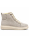 Men's Beige Suede Lace-Up High-Top Casual Everyday Sneaker/Sport Boot BA0713 - 2