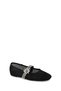 Women's Black Stone Ballerinas 26Pfe45186F - 8