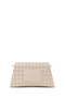 Women's Cream Printed Classic Shoulder Bag Wb500007Sb - 3